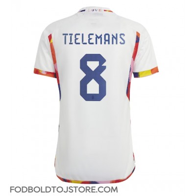 Belgien Youri Tielemans #8 Udebanetrøje VM 2022 Kortærmet